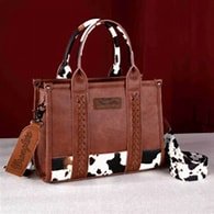 Wrangler Cow Print Concealed Carry Wide Crossbody - Roaming Gypsy Boutique