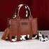 Wrangler Cow Print Concealed Carry Wide Crossbody - Roaming Gypsy Boutique