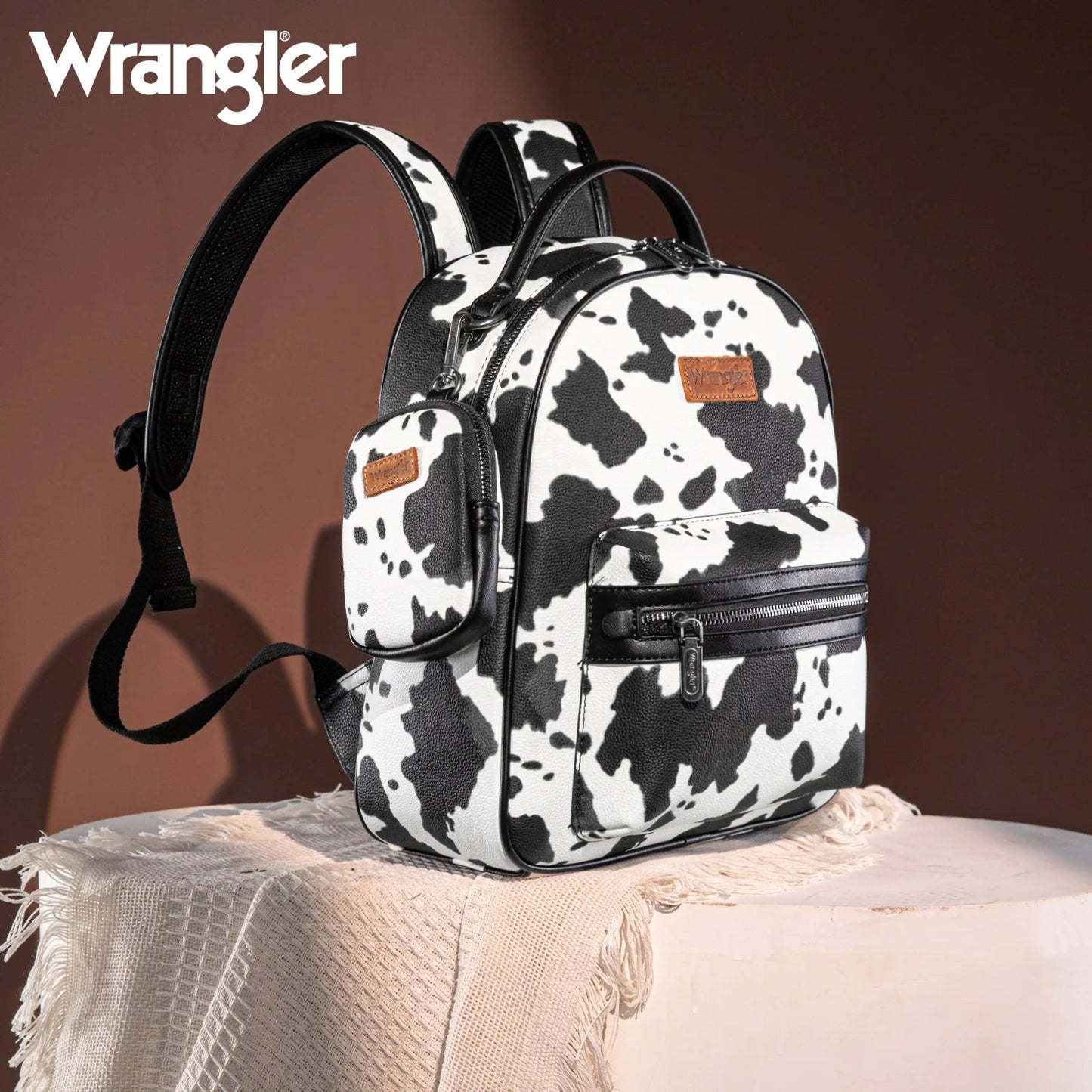 Wrangler Cowprint Backpacks - Roaming Gypsy Boutique