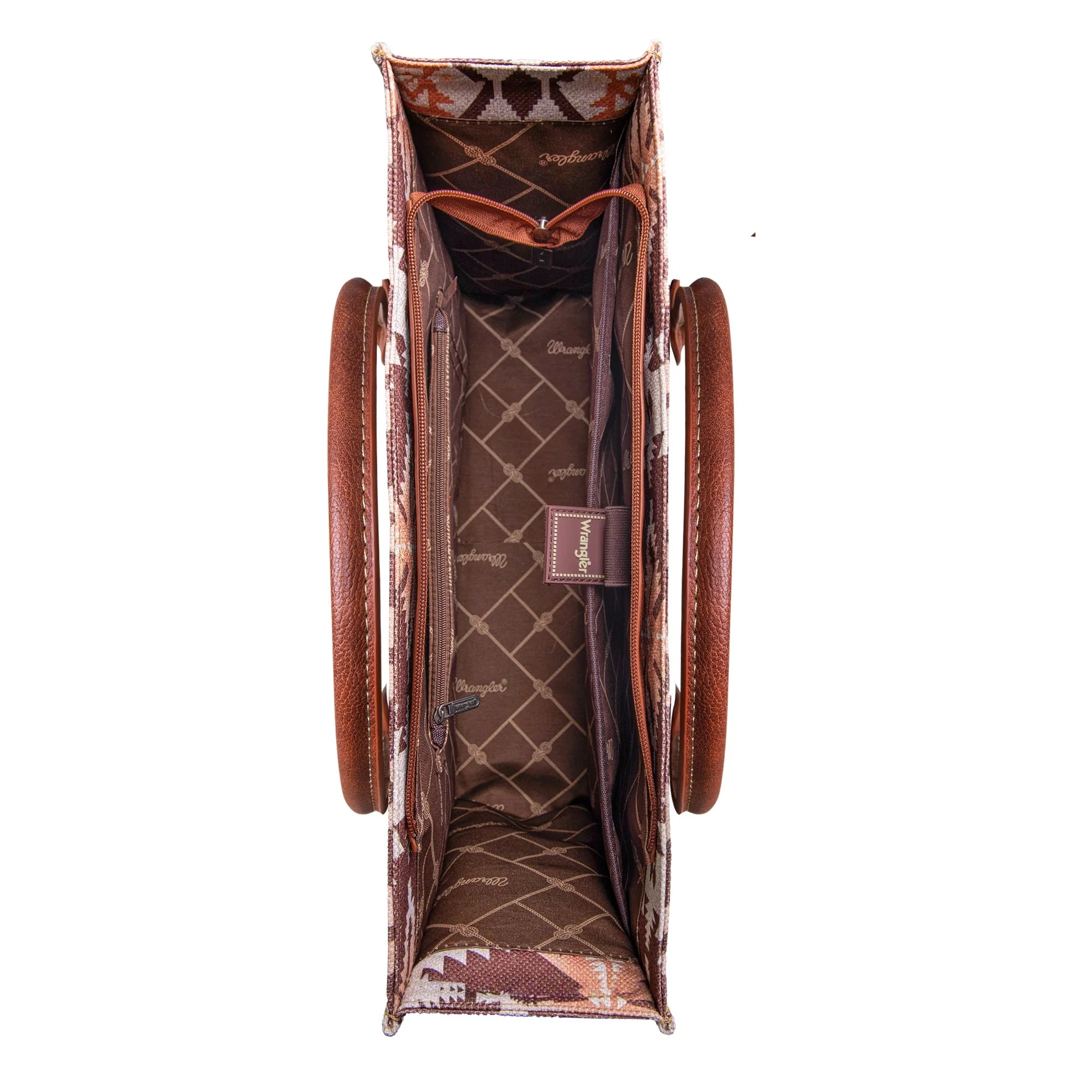 Wrangler Light Coffee Wide Tote - Roaming Gypsy Boutique