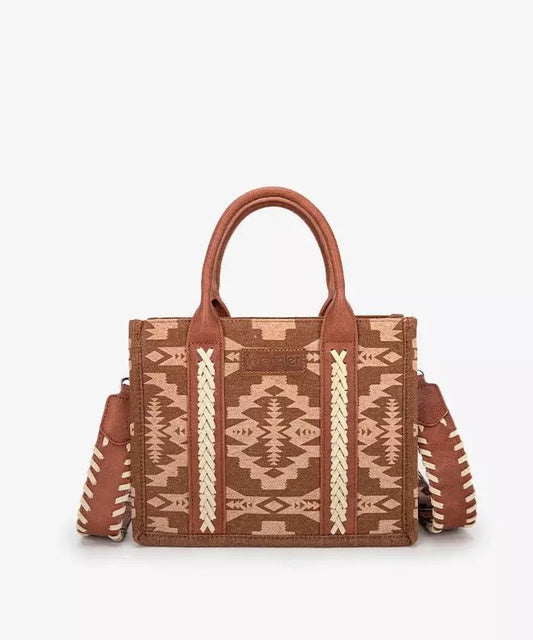Wrangler Southwest Brown Crossbody Tote - Roaming Gypsy Boutique