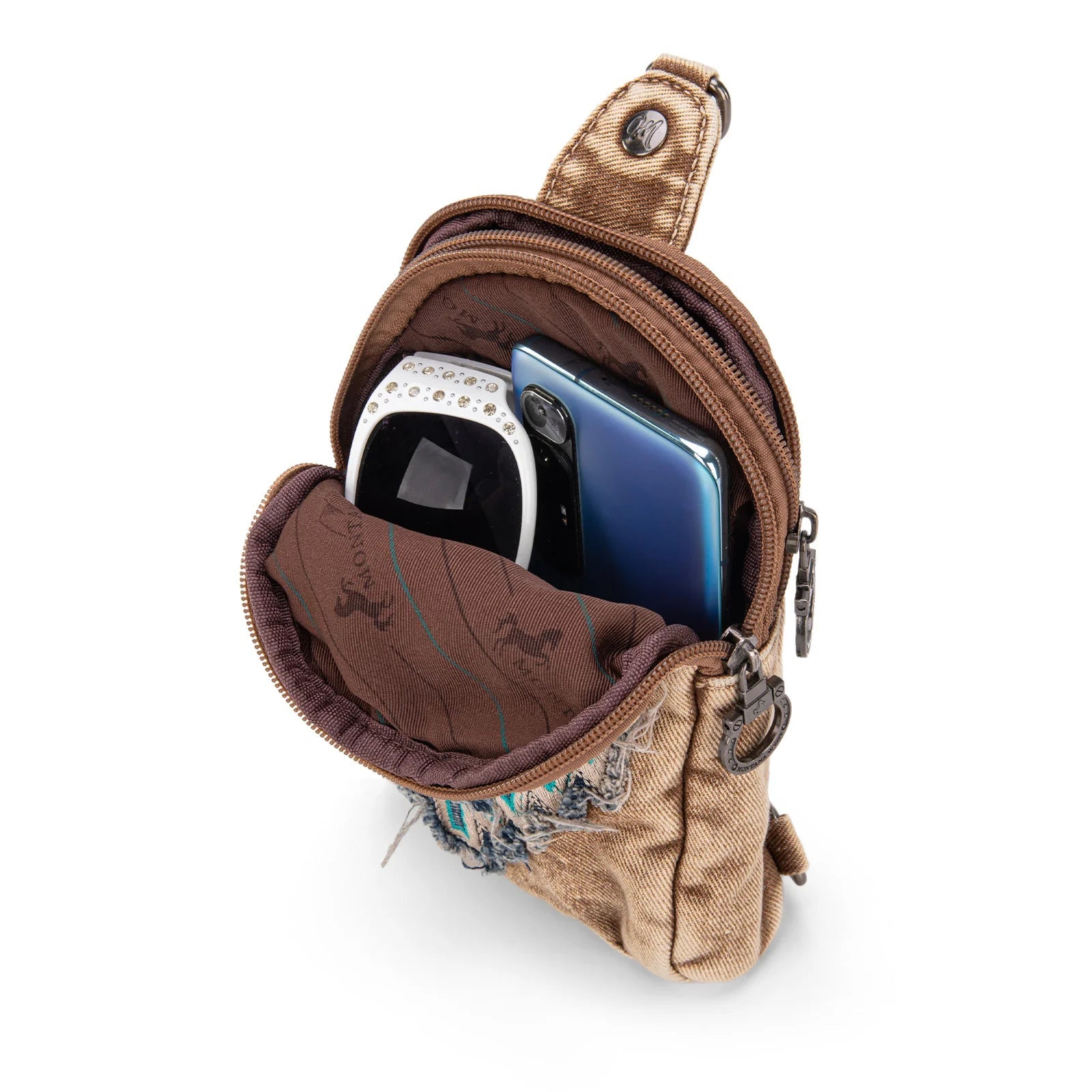 WRANGLER Southwest Denim Sling Bags - Roaming Gypsy Boutique
