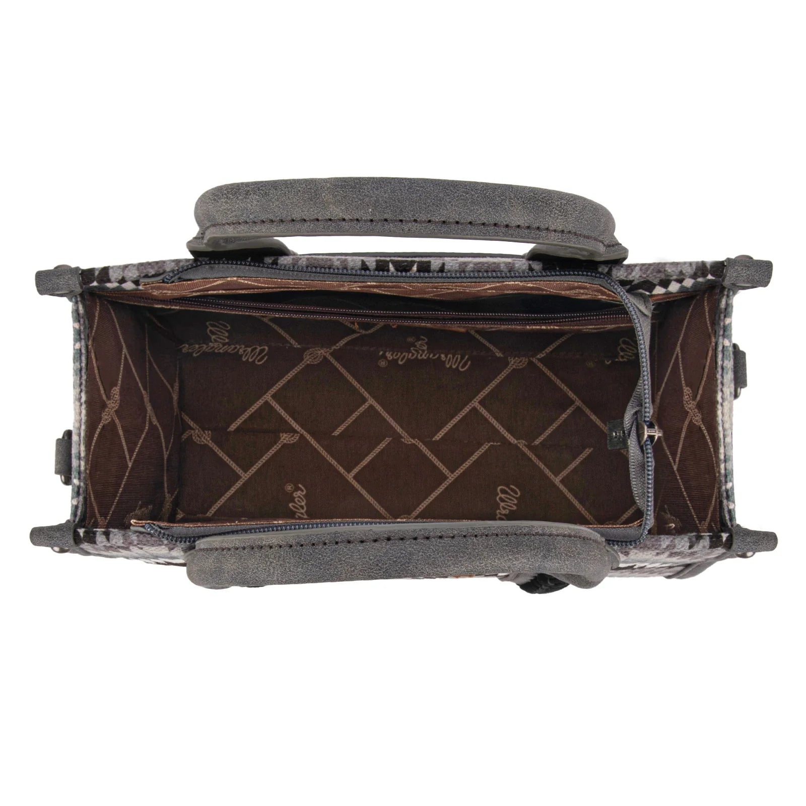 Wrangler Southwest Grey Crossbody Tote - Roaming Gypsy Boutique