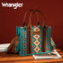 Wrangler Turquoise Canvas Crossbody Tote - Roaming Gypsy Boutique