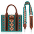 Wrangler Turquoise Canvas Crossbody Tote - Roaming Gypsy Boutique