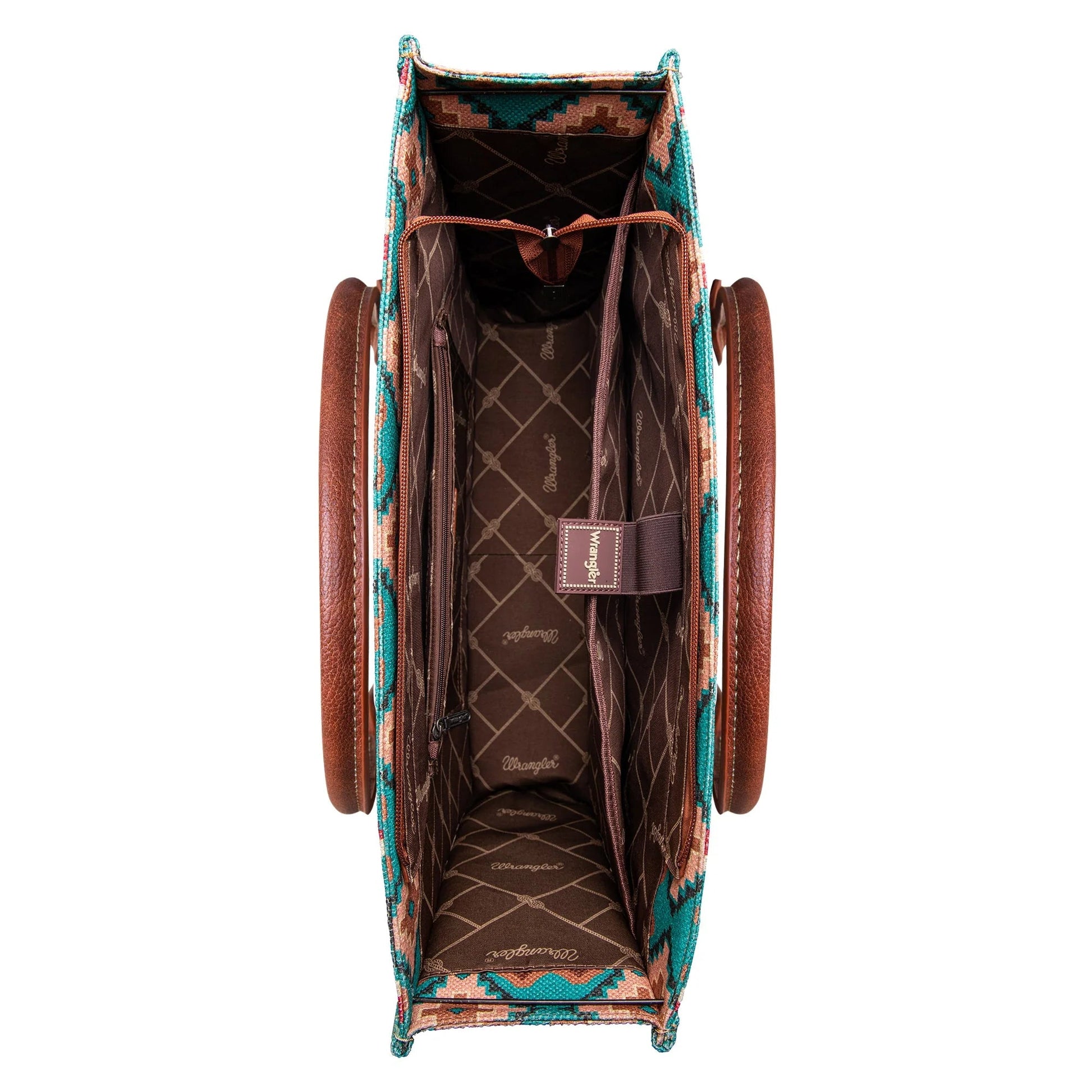 Wrangler Turquoise Wide Tote - Roaming Gypsy Boutique