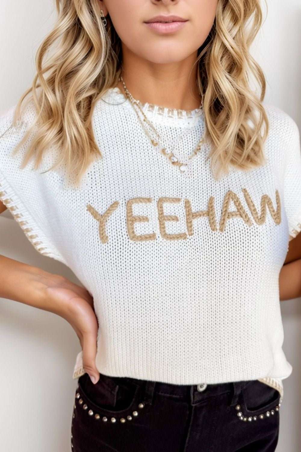 Yeehaw Knit Top - Roaming Gypsy Boutique