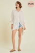 Oversized Ruffled Button Down