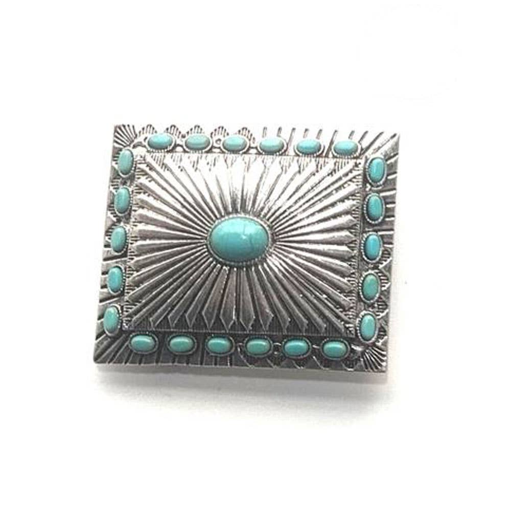 WESTERN STYLE SQUARE BELT BUCKLE (ONLY BUCKLE) SX-1002
